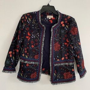 Floral casual spring jacket